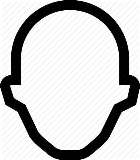 448x512 Collegue, Employee, Head, Silhouette Icon