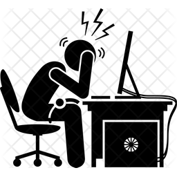 256x256 Headache Icon Of Glyph Style