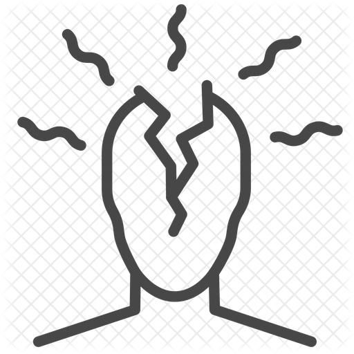 512x512 Cluster Headache Icon Of Line Style