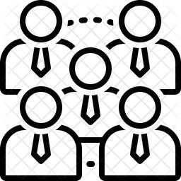 256x256 Headcount Icon Of Line Style