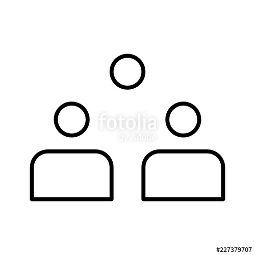500x500 Headcount Staff Colleague Team Vector Icon Stock Image
