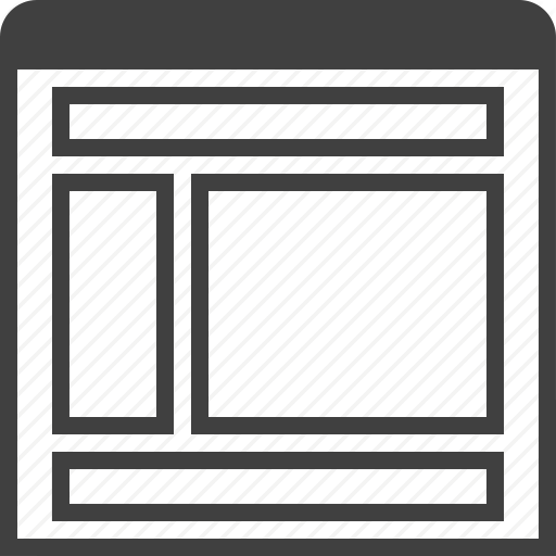 512x512 Col, Footer, Header, Layuot, Page, Site, Window Icon