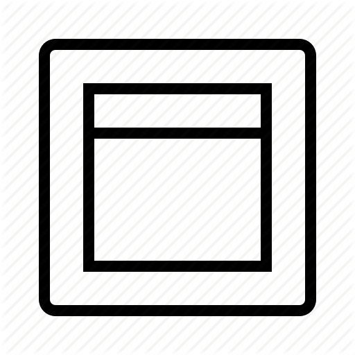 512x512 Header, Layout Icon