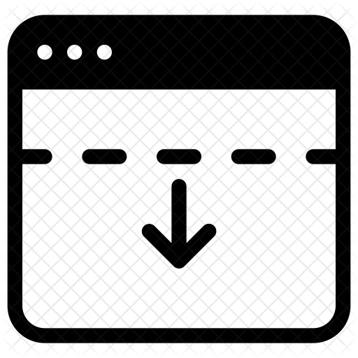 512x512 Website Header Icon Of Glyph Style