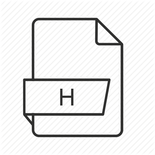 512x512 H, H File, H Icon, Cc Objective C Header, Cc Objective C