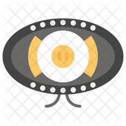 256x256 Car Headlight Icon Of Flat Style