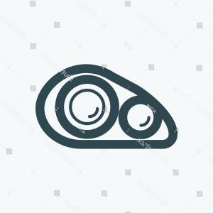 300x300 Chic Headlight Icon Car Light Vector Createmepink