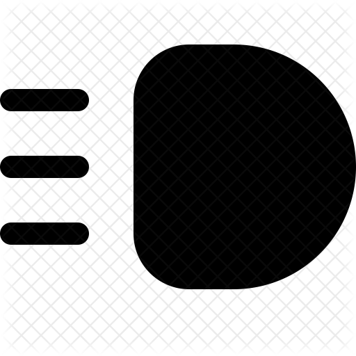 512x512 Headlight Icon Of Glyph Style