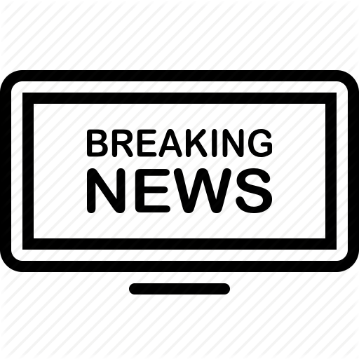 512x512 Breaking, Breaking News, Broadcast, Headline, Latest, News Icon