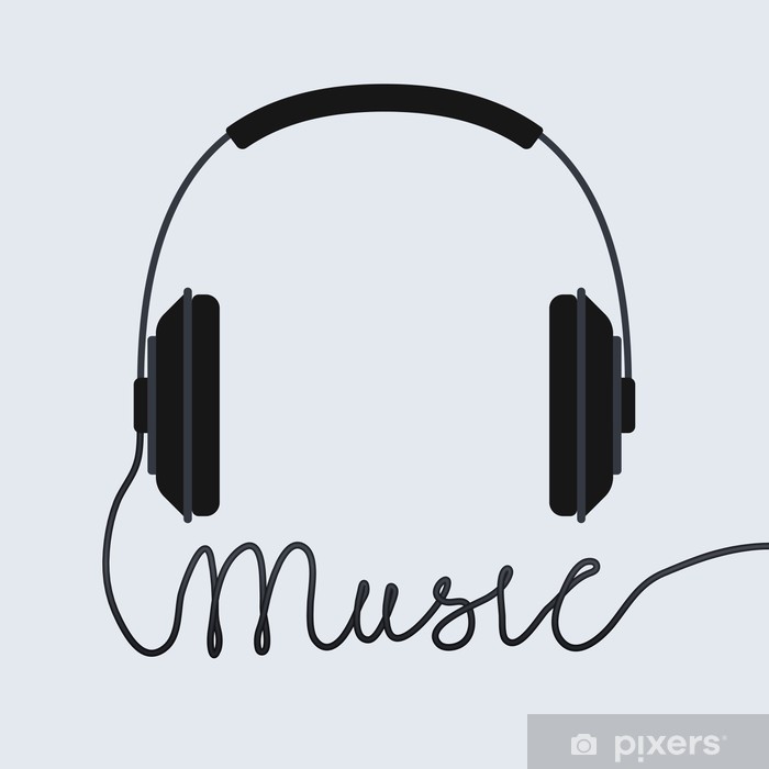 700x700 Music Headphone Icon Poster