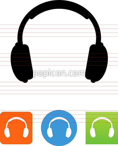 400x493 Vector Stereo Headphones Icon