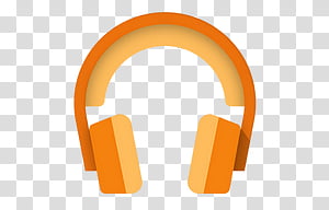 300x192 Android Lollipop Icons, Play Music, Orange Headphones Icon