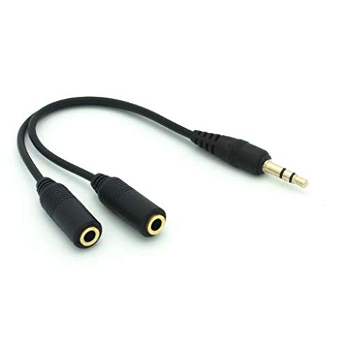 500x500 Headset Splitter Earbuds Audio Jack Y Adapter