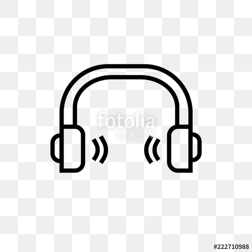 500x500 School Headphones Icon On Transparent Background Modern Icons