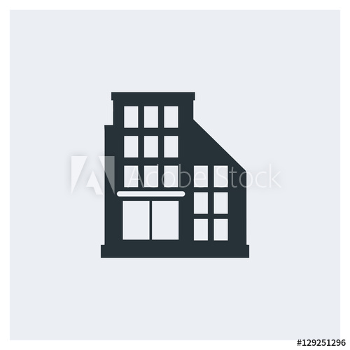 500x500 Office Building Icon, Headquarters Icon