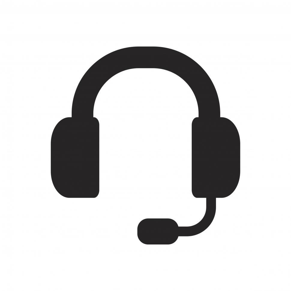 970x970 Get Free Stock Photos Of Customer Support Headset Icon Vector