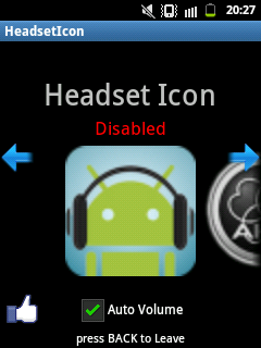 240x320 Menampilkan Icon Headset Android Dunia Seputar Android