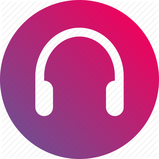 512x512 Audio, Gradient, Headphone, Headset, Phone Icon