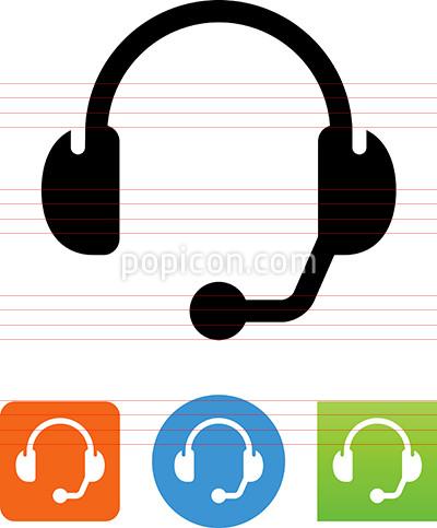400x483 Vector Phone Headset Icon