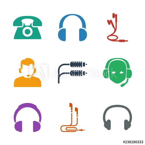 500x500 Headphone Icons Trendy Headphone Icons Contans Such As