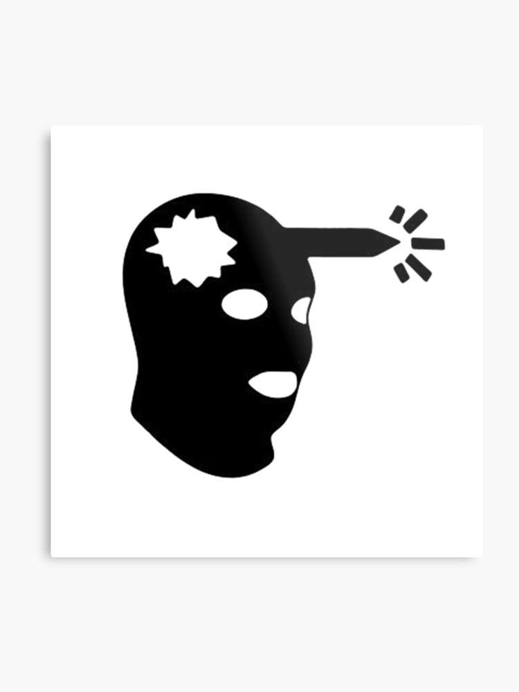 750x1000 Csgo Boom Headshot Metal Print