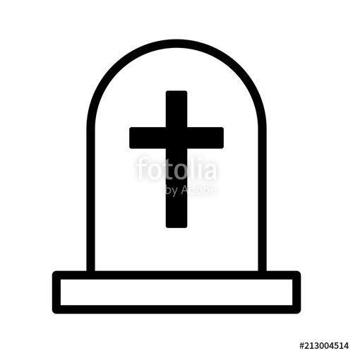 Headstone, Tombstone Or Gravestone For The Dead With Cross Flat 500x500 Headstone, Tombstone Or Gravestone For The Dead With Cross Flat