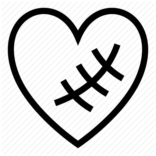 512x512 Healing, Heart, Love, Repaired Heart, Sewing Heart Icon