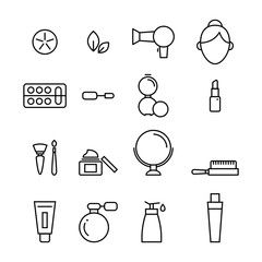 240x240 Beauty And Cosmetic Line Icon Vector Set Hbc Line Icon, Icon