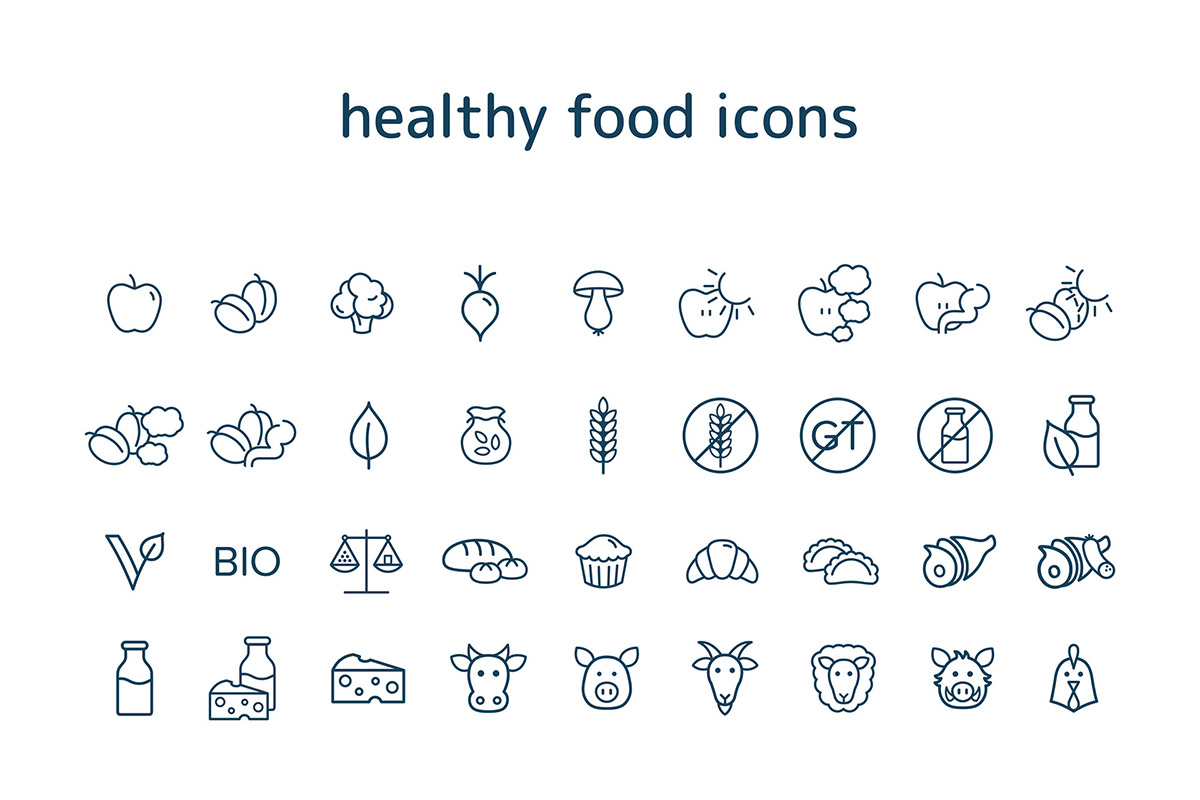 1200x800 Free Healthy Food Icons