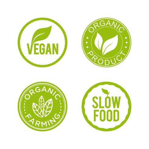 490x490 Healthy Food Icon Set Vegan, Organic Product, Organic Farming