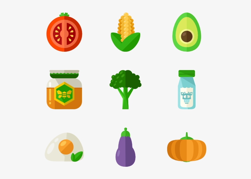 820x585 Organic Food Icons