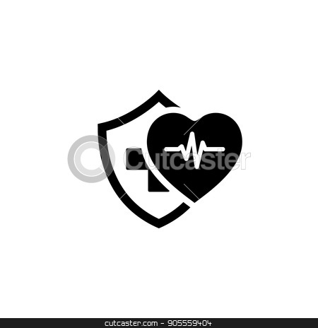 450x464 Health Insurance Icon Flat Design Stock Vector