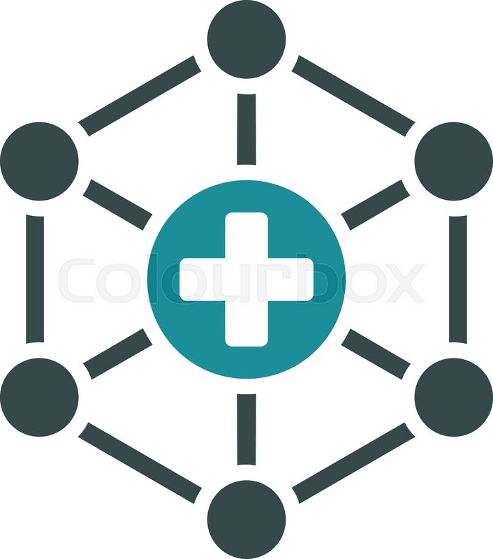 706x800 Medical Network Vector Icon Style Is Stock Vector Colourbox