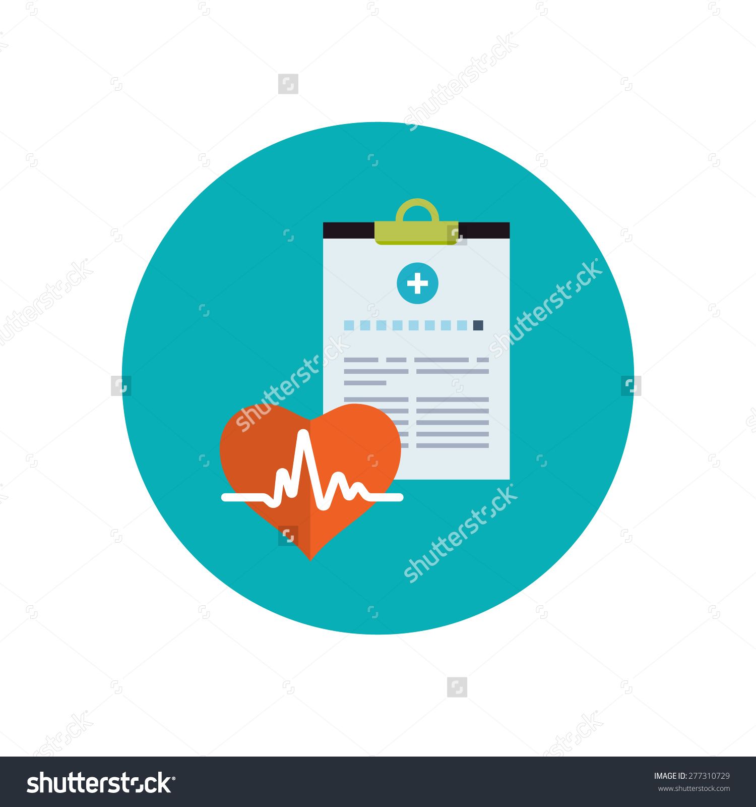 1500x1600 Medical History Flat Icon Healthcare System Concept Vector