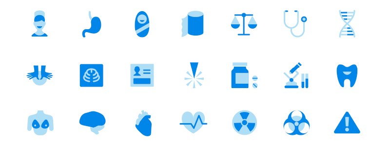 800x300 Medical Icons Design Process + Download Free Healthcare Icons