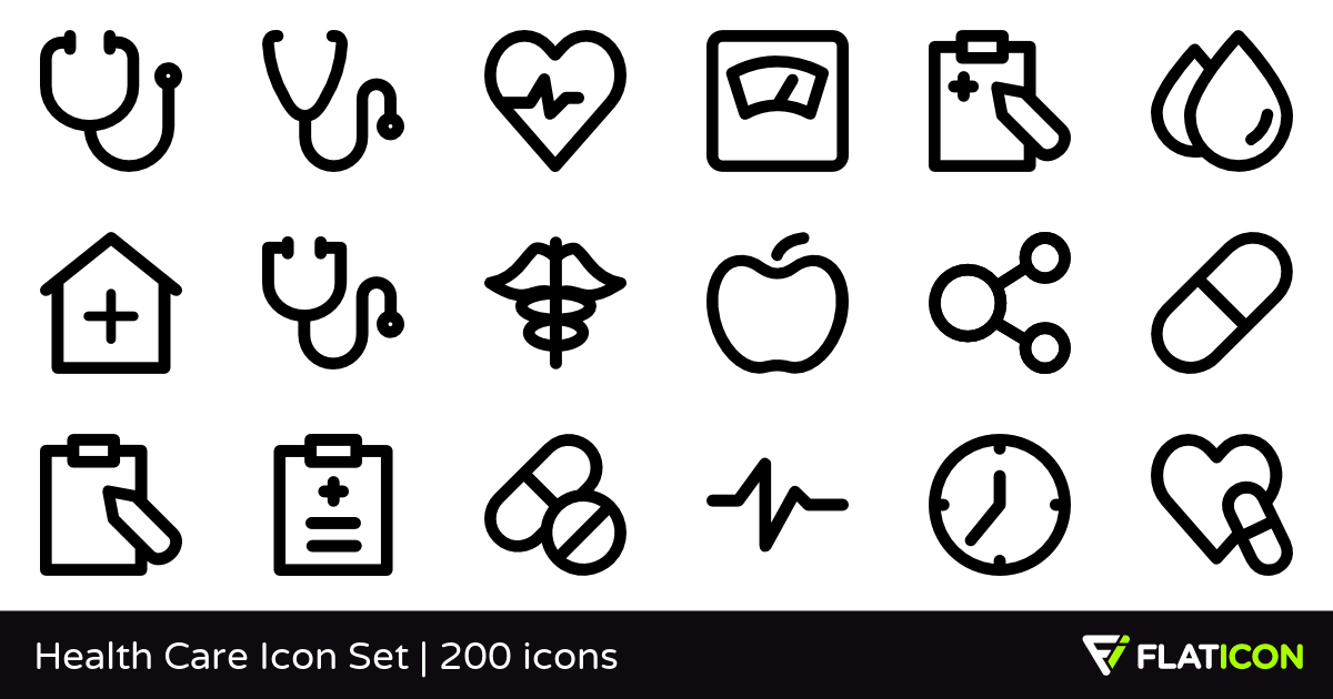 1200x630 Health Care Icon Set Free Icons