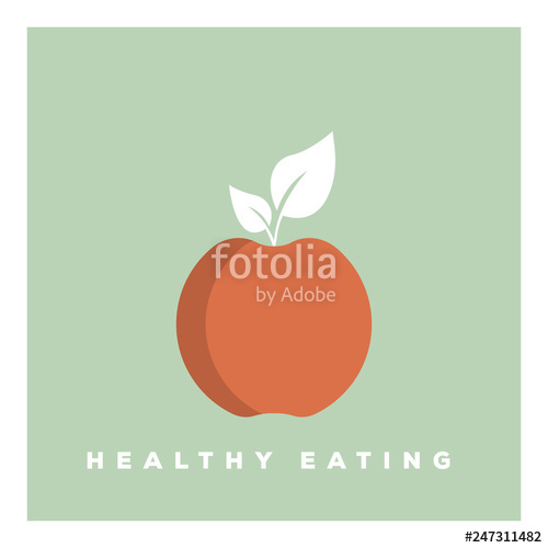 500x500 Healthy Eating Icon Concept Stock Image And Royalty Free Vector