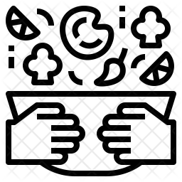 256x256 Healthy Eating Icon Of Line Style