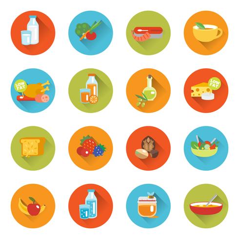 490x490 Healthy Eating Flat Icons