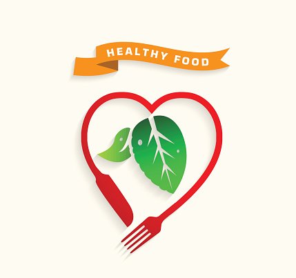 429x403 Healthy Food Icon Concept,love Healthy Food Premium Clipart