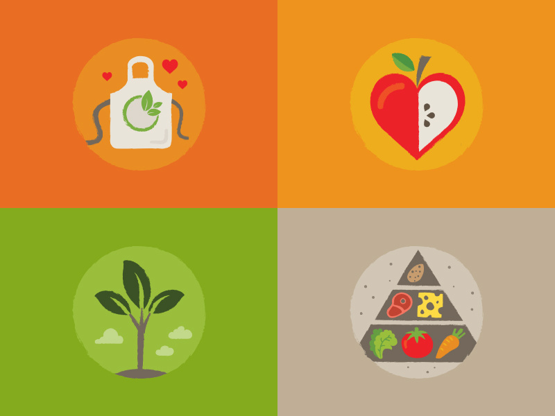 800x600 Healthy Food Icons
