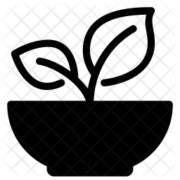 256x256 Healthy Food Icon Of Glyph Style