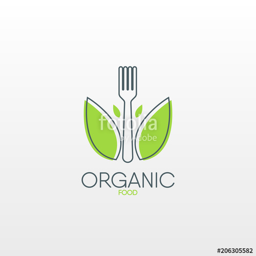 500x500 Organic Food Logo Healthy Food Icon Stock Image And Royalty