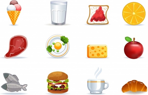 569x368 Vector Healthy Food Icon Free Vector Download