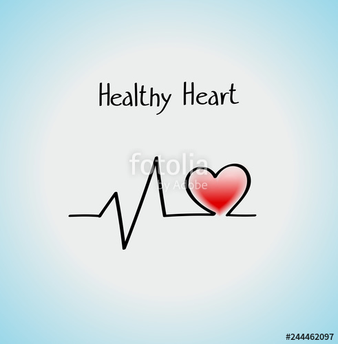 491x500 Healthy Heart Icon Cardiogram Sign And Heart Symbol Basics