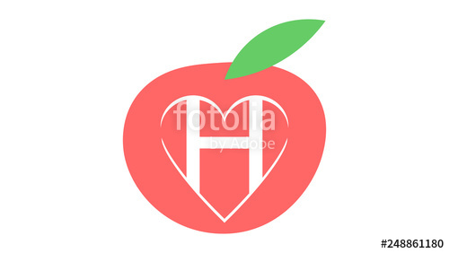 500x282 Heart Icon Vector Design Healthy Heart Logo Stock Image