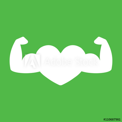 500x500 Healthy Heart Muscle Bodybuilding Power Strong Icon