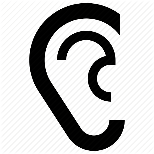 512x512 Ear, Hear, Hearing, Listen, Listening, Sense Icon
