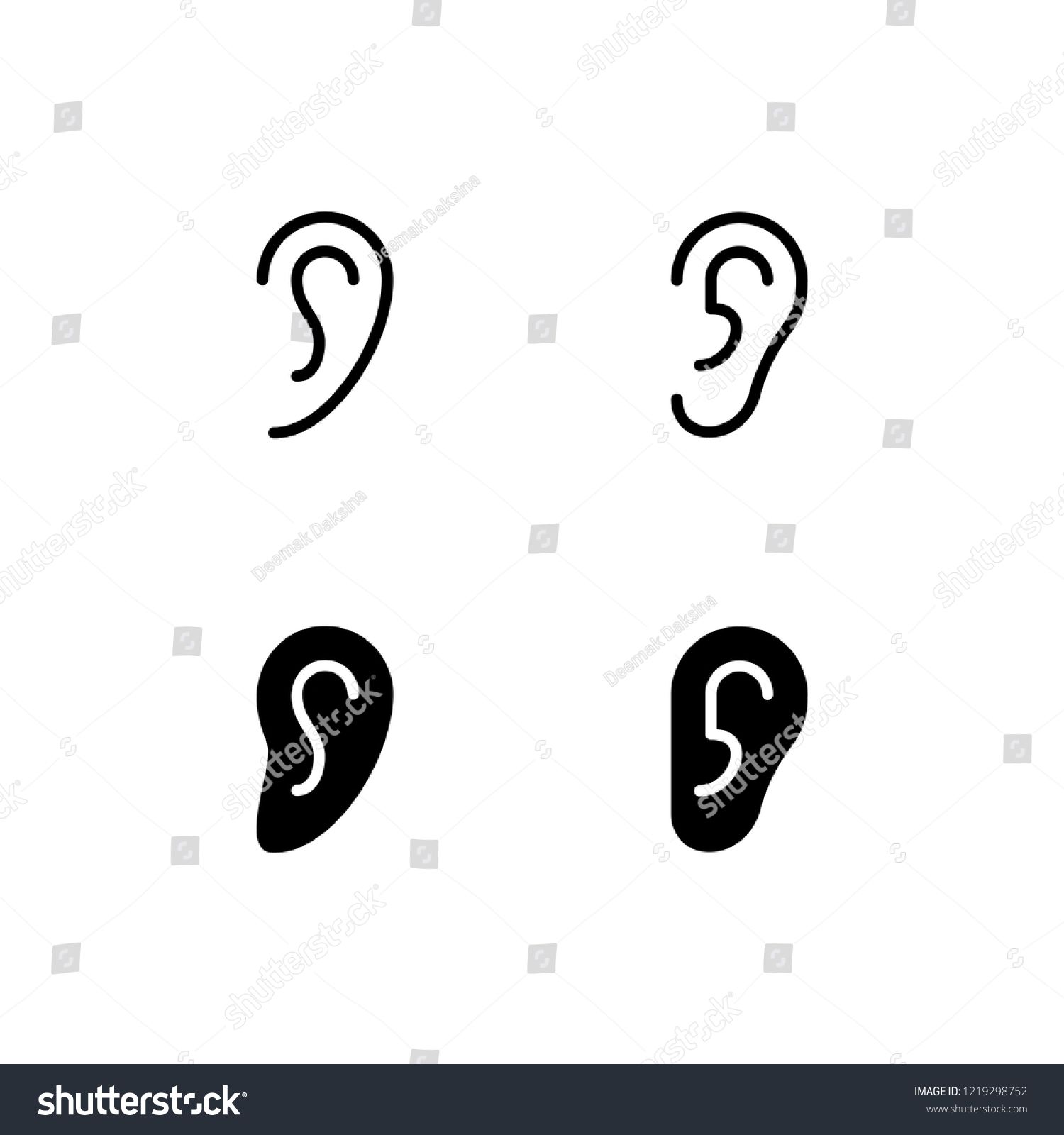 1500x1600 Ear Icon Design Ear, Hear, Deaf, Hearing, Listen, Icon, Logo