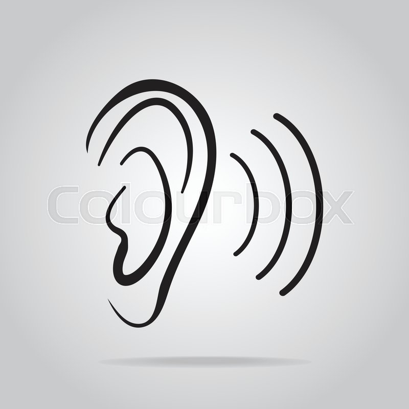 800x800 Ear Icon, Hearing And Ear Icon Stock Vector Colourbox